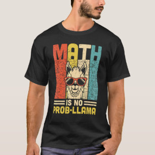 Retro-Mathematik ist kein Problem Llama Vintage T-Shirt
