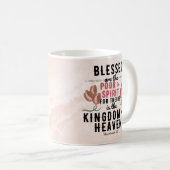 Retro Matthew 5:3 Bibelverse Tasse (VorderseiteRechts)