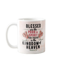 Retro Matthew 5:3 Bibelverse Tasse