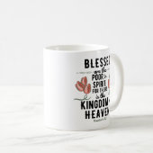 Retro Matthew 5:3 Bibelverse Tasse (VorderseiteRechts)