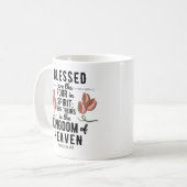 Retro Matthew 5:3 Bibelverse Tasse (Vorderseite Links)