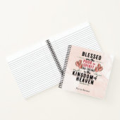 Retro Matthew 5:3 Tulips Wasserfarbe Notizblock (Innenseite)