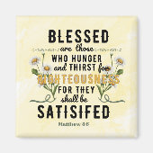 Retro Matthew 5:6 Wasserfarbe Magnet (Vorne)