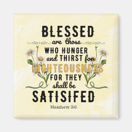 Retro Matthew 5:6 Wasserfarbe Magnet