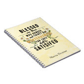 Retro Matthew 5:6 Wasserfarbe Notizblock (Rechte Seite)