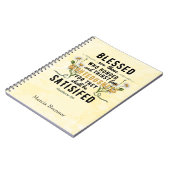 Retro Matthew 5:6 Wasserfarbe Notizblock (Linke Seite)