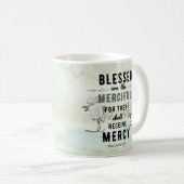 Retro Matthew 5:7 Bibelverse Kaffeetasse (VorderseiteRechts)