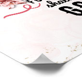 Retro Matthew 5:8 Calla-Lilien Poster (Ecke)