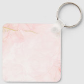 Retro Matthew 5:8 Calla Lilien Wasserfarbe Schlüsselanhänger (Rückseite)