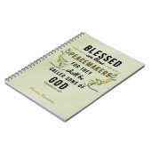 Retro Matthew 5:9 Olive Branch Watercolor Notizblock (Linke Seite)