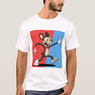 Retro-Maus: Ein fröhlicher Sprung in die Vergangen T-Shirt