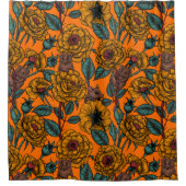 Retro-Mäuse-Party Duschvorhang (Vorderseite)