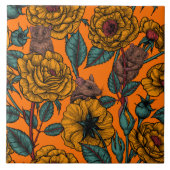 Retro-Mäuse-Party Fliese (Vorderseite)