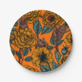 Retro-Mäuse-Party Pappteller (Vorderseite)