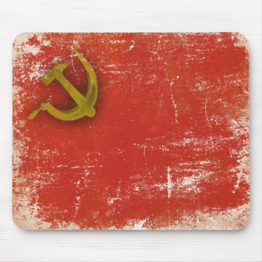 Retro-Mausepad mit schmutziger alter Sowjetunion-F Mousepad (Vorne)