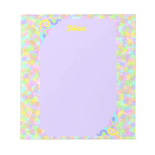 Retro-Maximalist farbenfrohes Notizbuch Notizblock