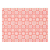 Retro MCM Geometrisches Muster Lachs rosa Tischdecke (Vorderseite (Horizontal))