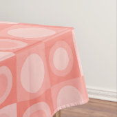 Retro MCM Geometrisches Muster Lachs rosa Tischdecke (Beispiel)