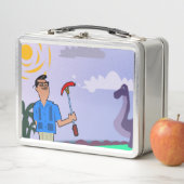 Retro MCM Mini Golf Metall Brotdose (Beispiel)