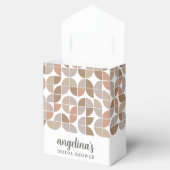 Retro-MCM-Muster - neutrale Farben - Brautparty Geschenkschachtel (Geöffnet)