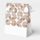 Retro-MCM-Muster - neutrale Farben - Brautparty Geschenkschachtel (Rückseite)