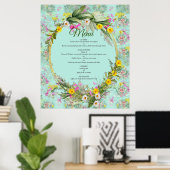 Retro Meadow Classic-Blume Poster (Heimbüro)