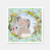 Retro Meadow Classic-Blume Serviette (Vorderseite)