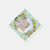 Retro Meadow Classic-Blume Serviette (Ecke)