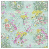 Retro Meadow Classic Blume Stoff (Nahaufnahme)