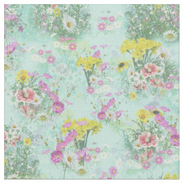 Retro Meadow Classic Blume Stoff