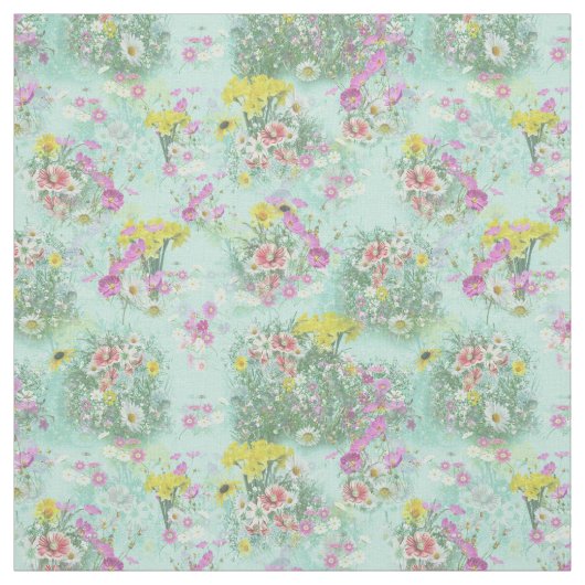 Retro Meadow Classic Blume Stoff (Muster)