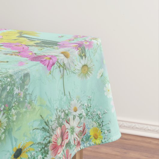 Retro Meadow Classic-Blume Tischdecke (Beispiel)