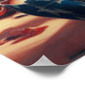 Retro Mechanic Girl Poster (Ecke)