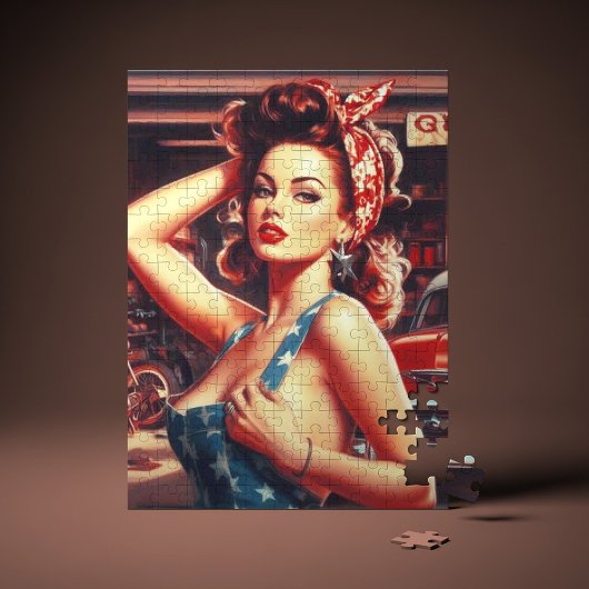 Retro Mechanic Girl Puzzle