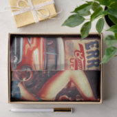 Retro Mechanic Girl Seidenpapier (Geschenk)