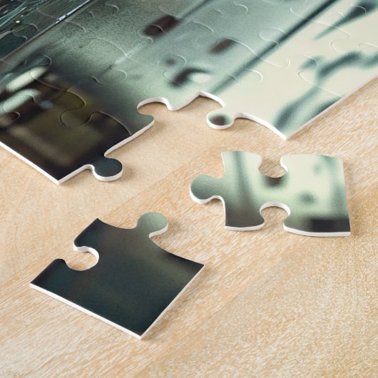 Retro Mechanics Garage der 50er Jahre Puzzle (Seite)