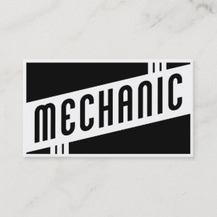 Retro Mechaniker Visitenkarte