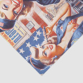 Retro Mechanisches Button Seidenpapier (Ausschnitt)