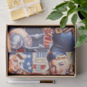 Retro Mechanisches Button Seidenpapier (Geschenk)