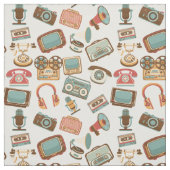 Retro Media Patterngewebe Stoff (Muster)