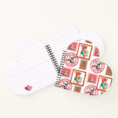 Retro Medical Christmas Stamp Set Art Notizblock (Innenseite)