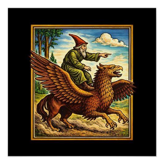 Retro Medieval Snail Rider Fantasy Tee Postcard Poster (Vorderseite)