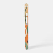 Retro-Meeresflora iPhone 16 Hülle (Linke Seite)