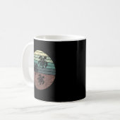 Retro-Meeresschildkröte Kaffeetasse (Vorderseite Links)