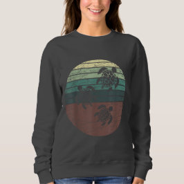 Retro-Meeresschildkröte Sweatshirt