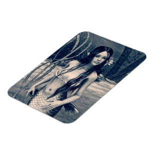 Retro Meerjungfrau Magnet