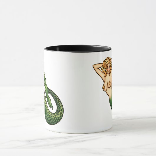 Retro Meerjungfrau Tasse (Zentrum)