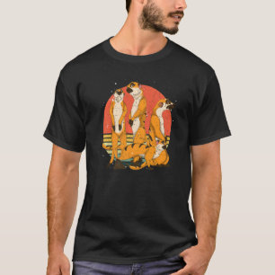 Retro Meerkat Africa Zoo Animal Meerkat T-Shirt