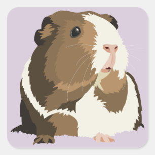 Retro-Meerschweinchen 'Betty' Aufkleber