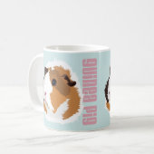 Retro Meerschweinchen "Elsie" Tasse (Vorderseite Links)